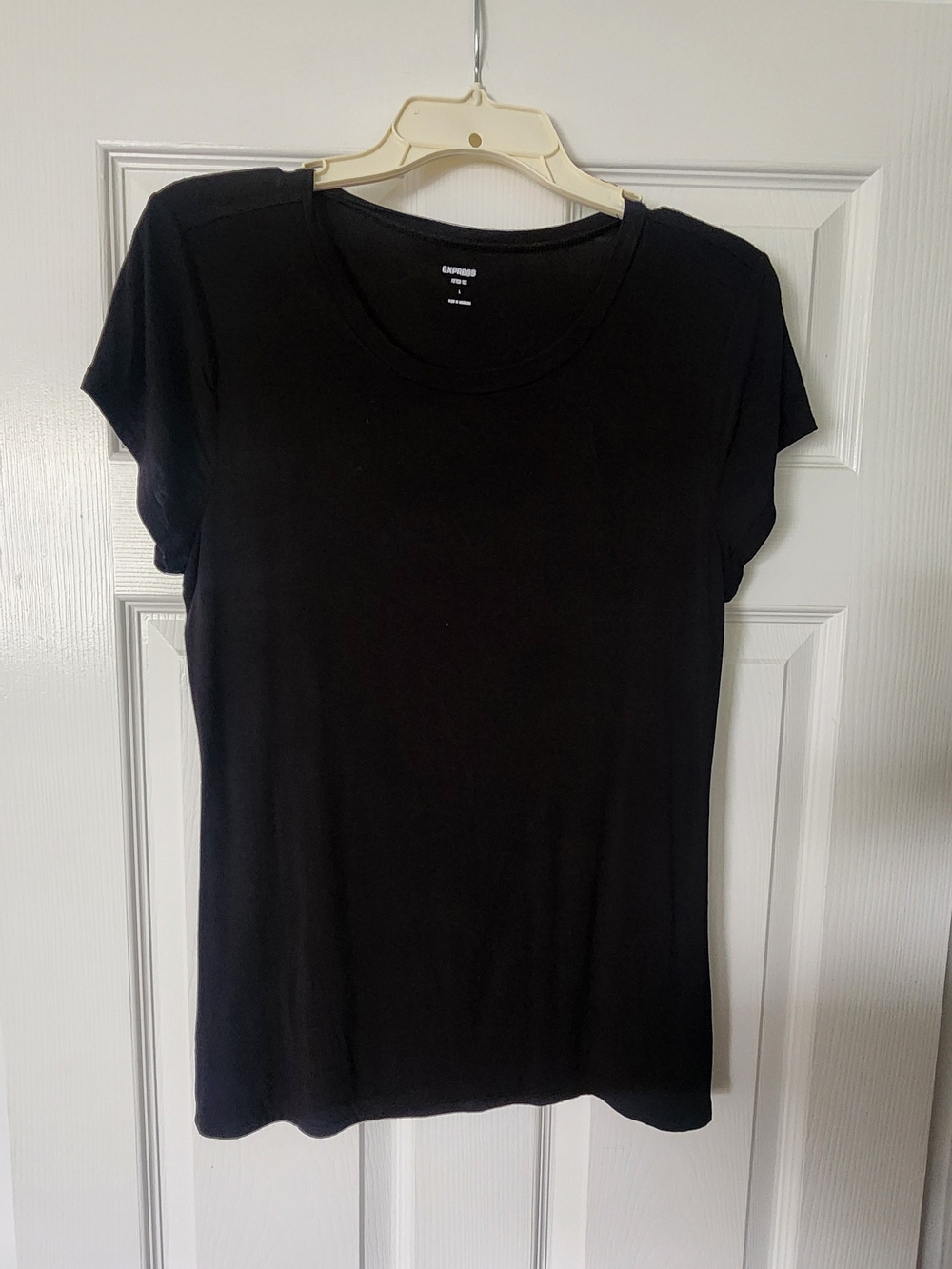 Express Black Short Sleeve Crewneck Tee